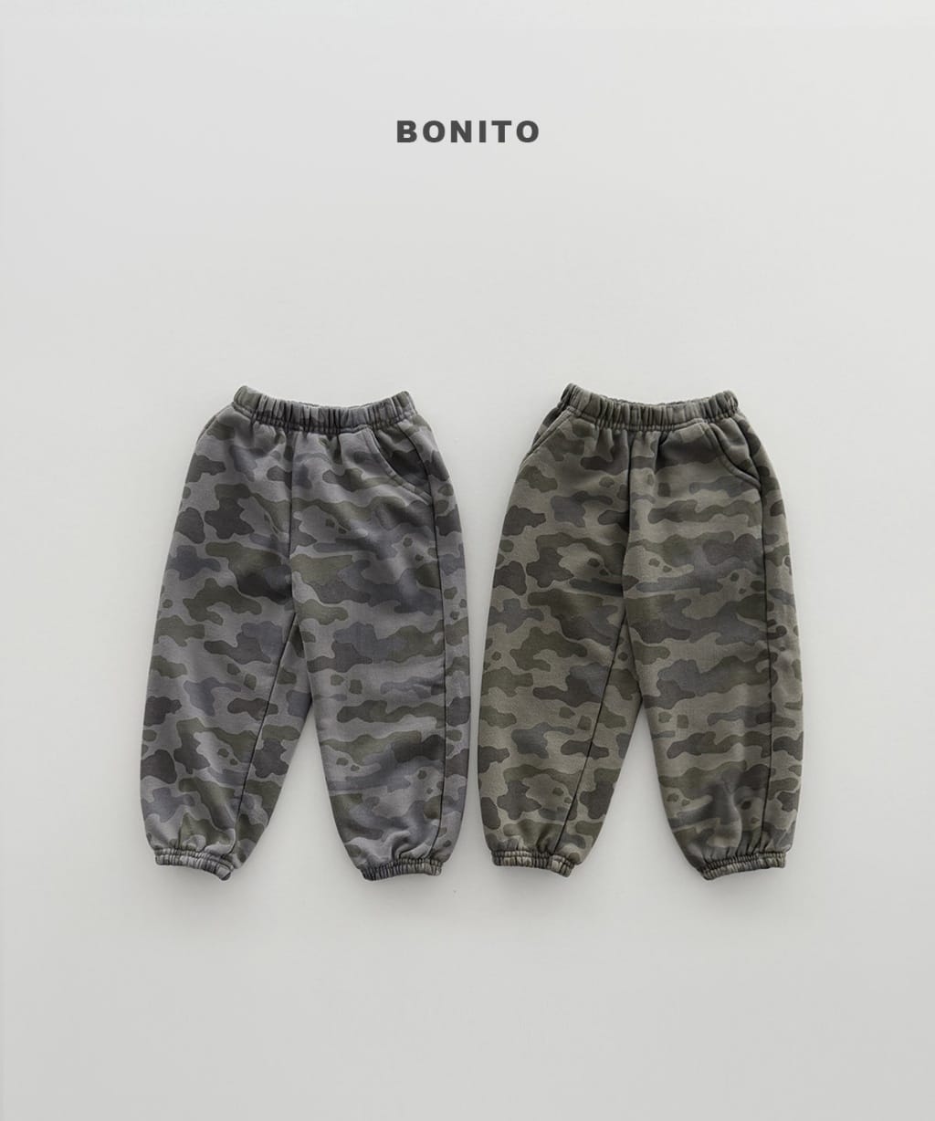 韓國🇰🇷Bonito 迷彩束口褲(12m-XL/JS-JM)
