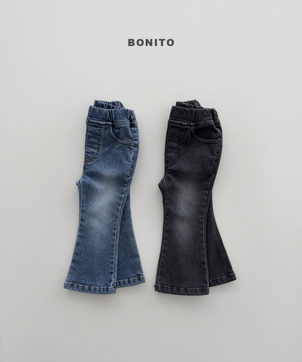 韓國🇰🇷Bonito 彈性喇叭牛仔褲(12m-XL/JS-JM)